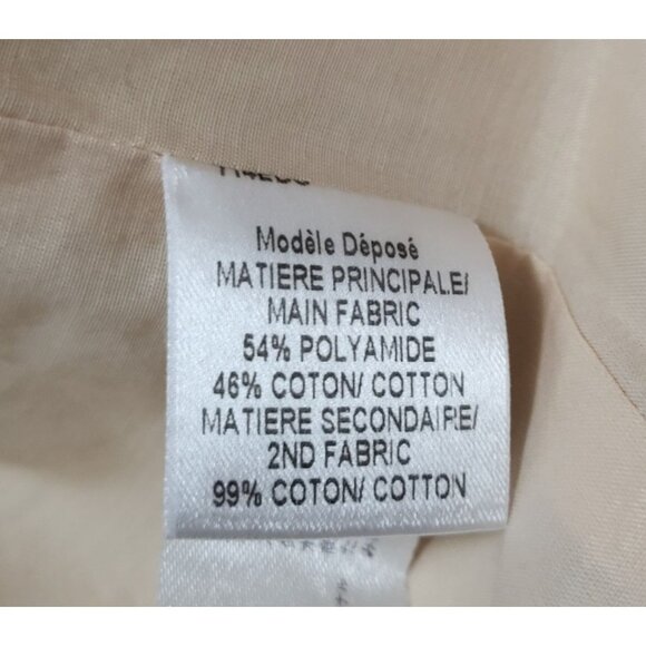 Paule Ka Textured Woven Tweed Long Jacket Tan Khaki - Picture 15 of 17